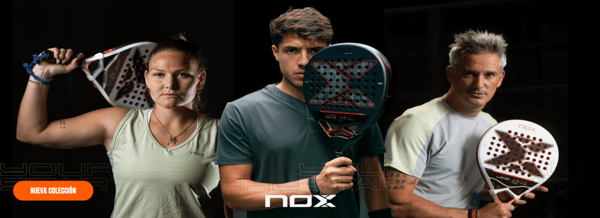 Banner Nox 2025 con la nueva colección de palas de pádel
